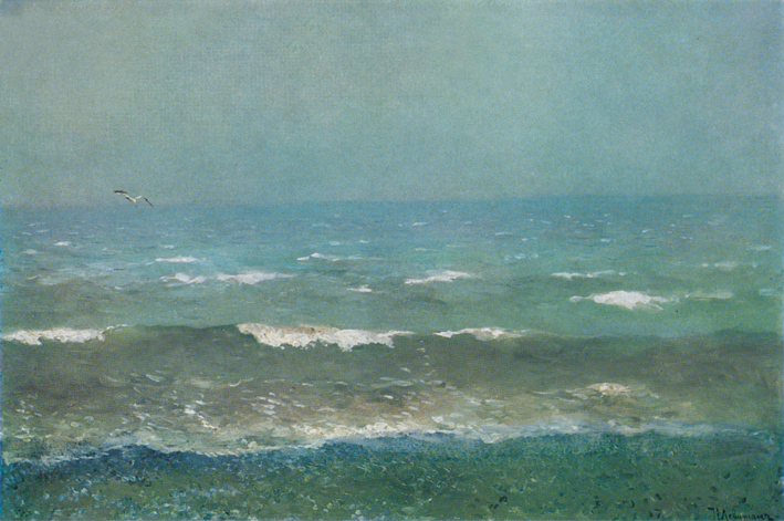  伊萨克·列维坦 Levitan，Isaak Iliich —— 地中海的海浪